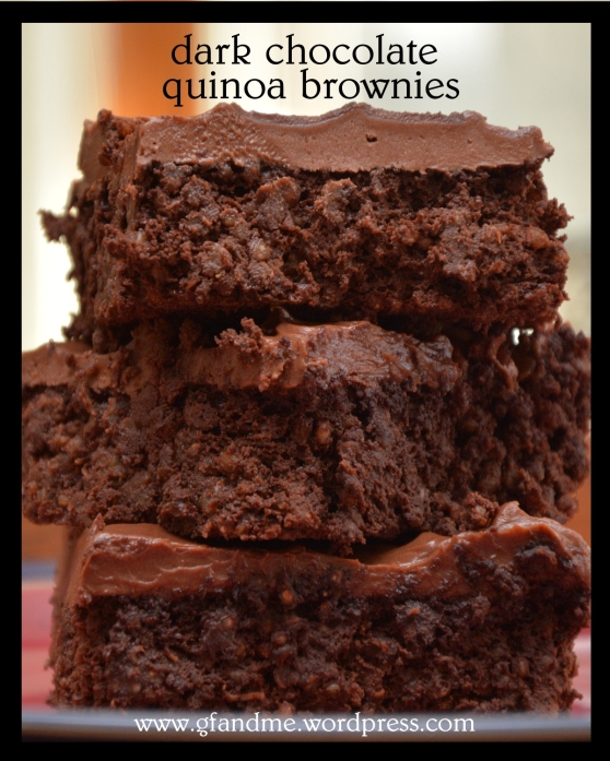 dark chocolate quinoa brownies
